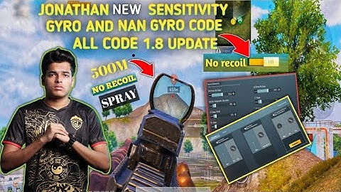 JONATHAN NEW SENSITIVITY 2022🔥 WITH SENSI+CONTROL CODE | COMPETITIVE PLAYER BEST SENSITIVITY #shorts