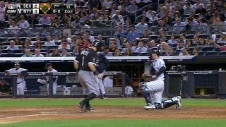 CWS@NYY: Thompson works bases-loaded walk in the 7th