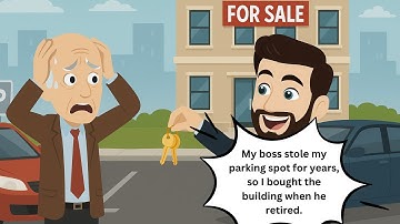 My boss stole my parking spot for years, so I bought the building when he retired