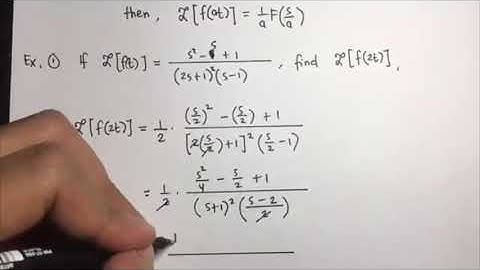 Laplace Transforms: Change of Scale Property