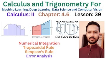Lesson 39: Numerical Integration | Trapezoidal Rule AND Simpson’s Rule with Error Analysis