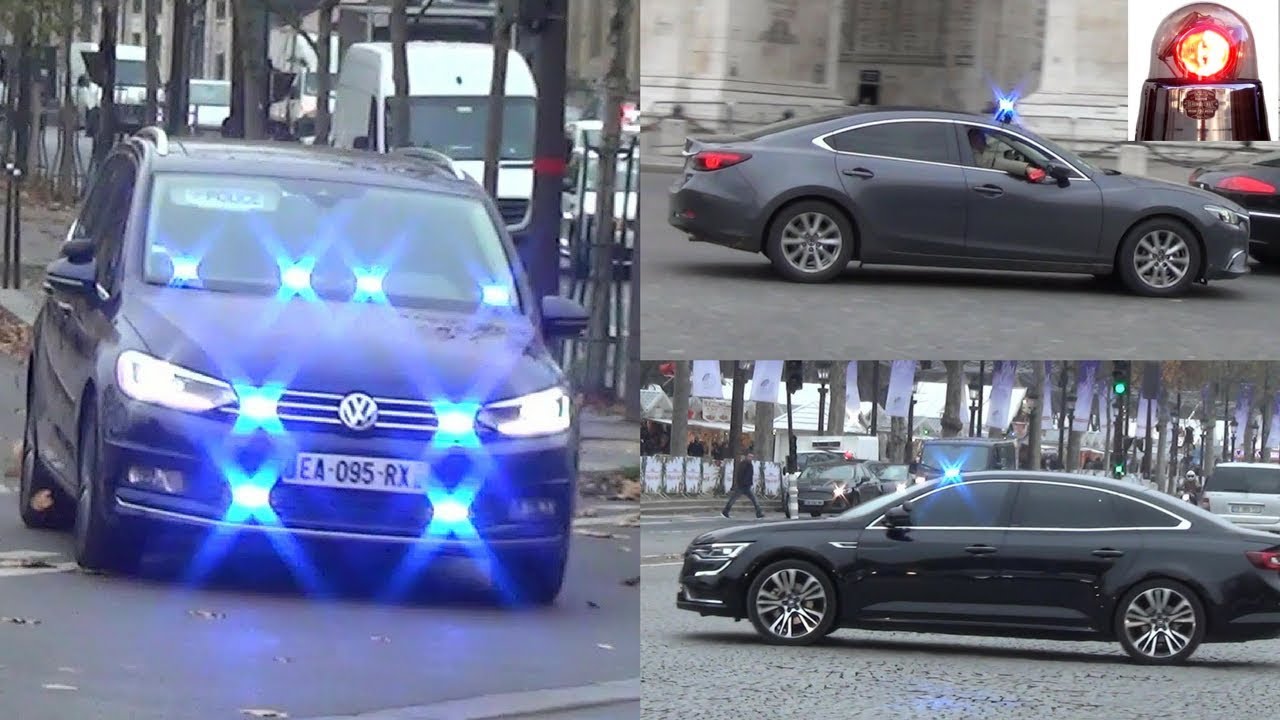 Voitures de police banalisées  // Unmarked Police Cars Responding - Paris