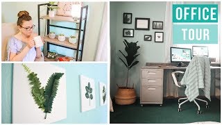 BOHO VIBES HOME OFFICE TOUR | DOLLAR TREE DIY