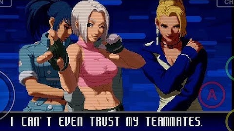 Blue Mary cs survive vs Rugal. Kof 2002mp2. Leona, Mature, and Blue Mary.