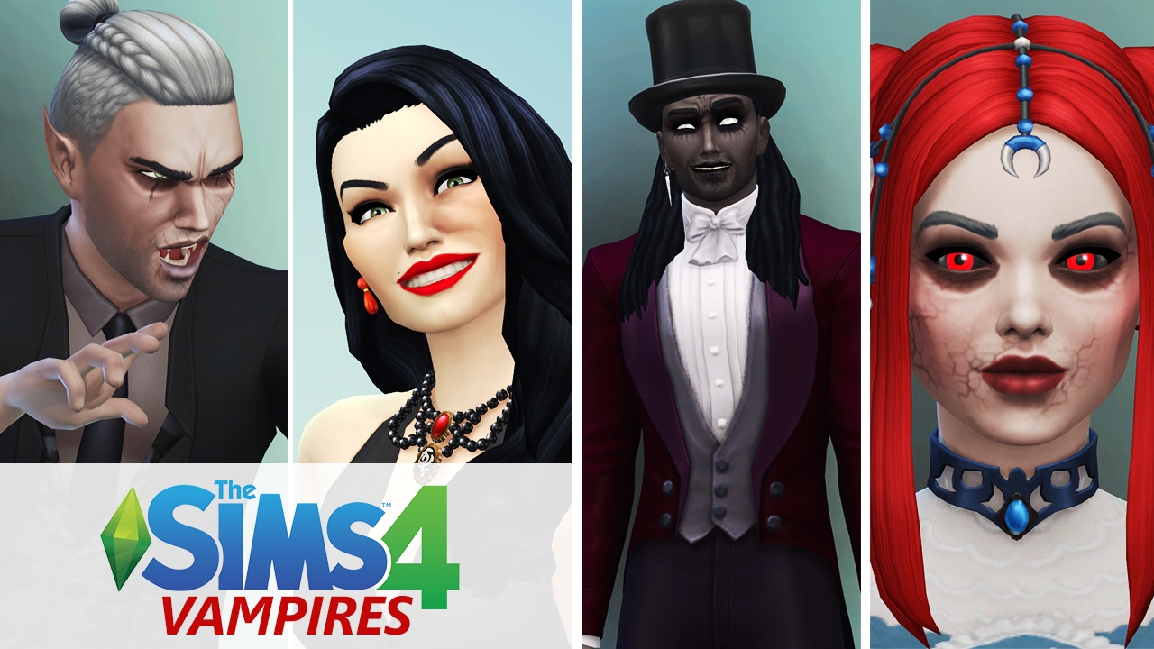 Let's Play The Sims 4 Vampires | Creating The Family (CAS) - YouTube