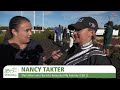 Cheyenne Christman interviews Nancy Takter after She's Moni wins the Kentucky Filly Futurity. #harnessracing