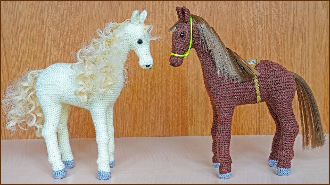 Лошадь крючком. Вязание крючком игрушки. Часть 1.