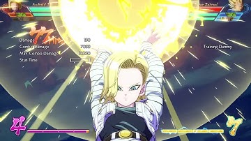DBFZ - Android 18 - 1 BAR - TOD - 100% combo  (patch 1.16)