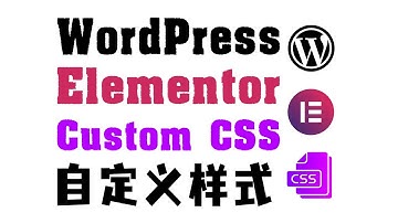 Elementor: 自定义样式 (Custom CSS)