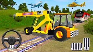 JCB LIFTALL CRANE DRIVING MOD - JCB BACKHOLE LOADER DRIVING - BUS SIMULATOR INDONESIA  ANDROID #14 screenshot 4