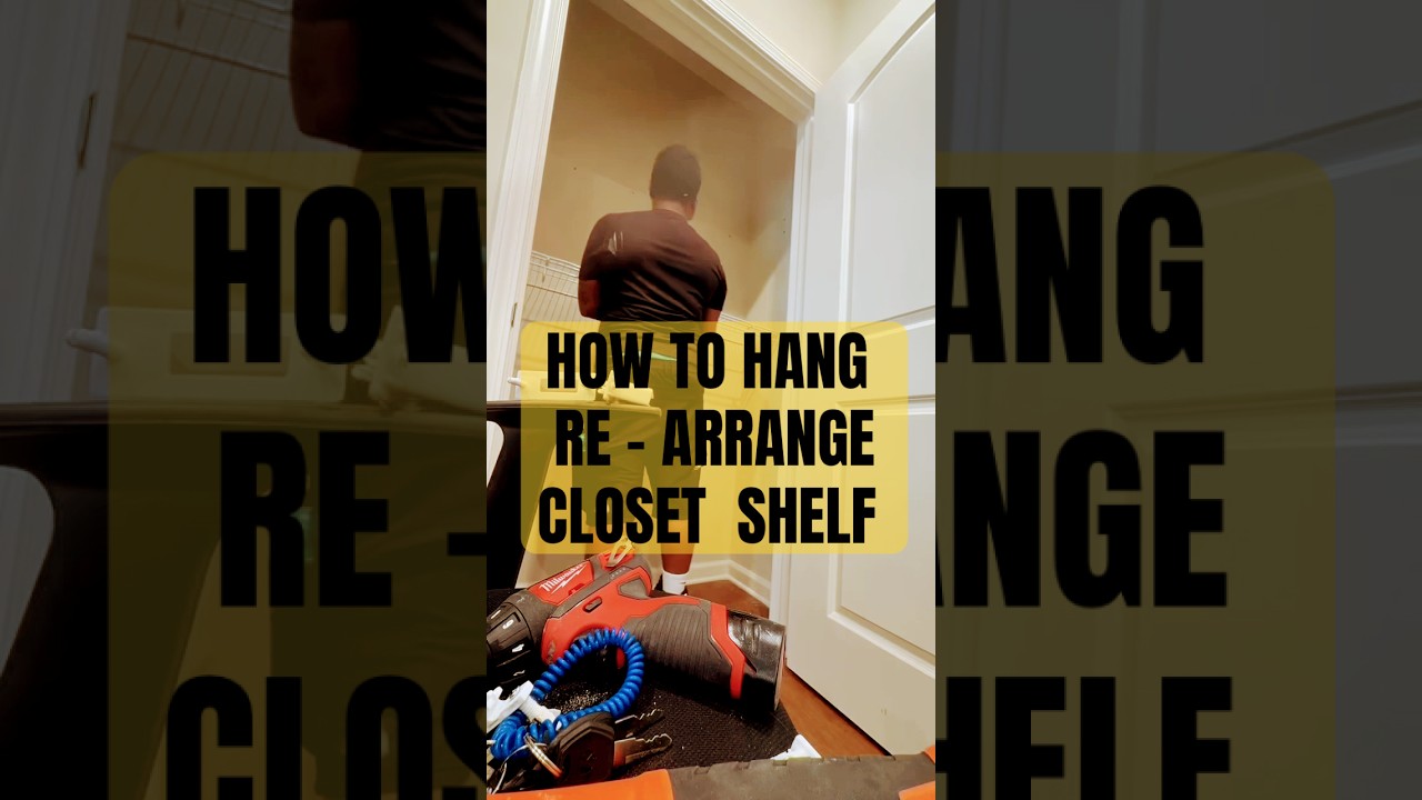 How To Lower Wire Shelving Without Ruining The Drywall 🏠