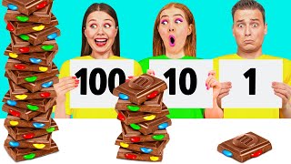 100 Слоев Еды Челлендж | Смешные Челленджи от KiKi Challenge