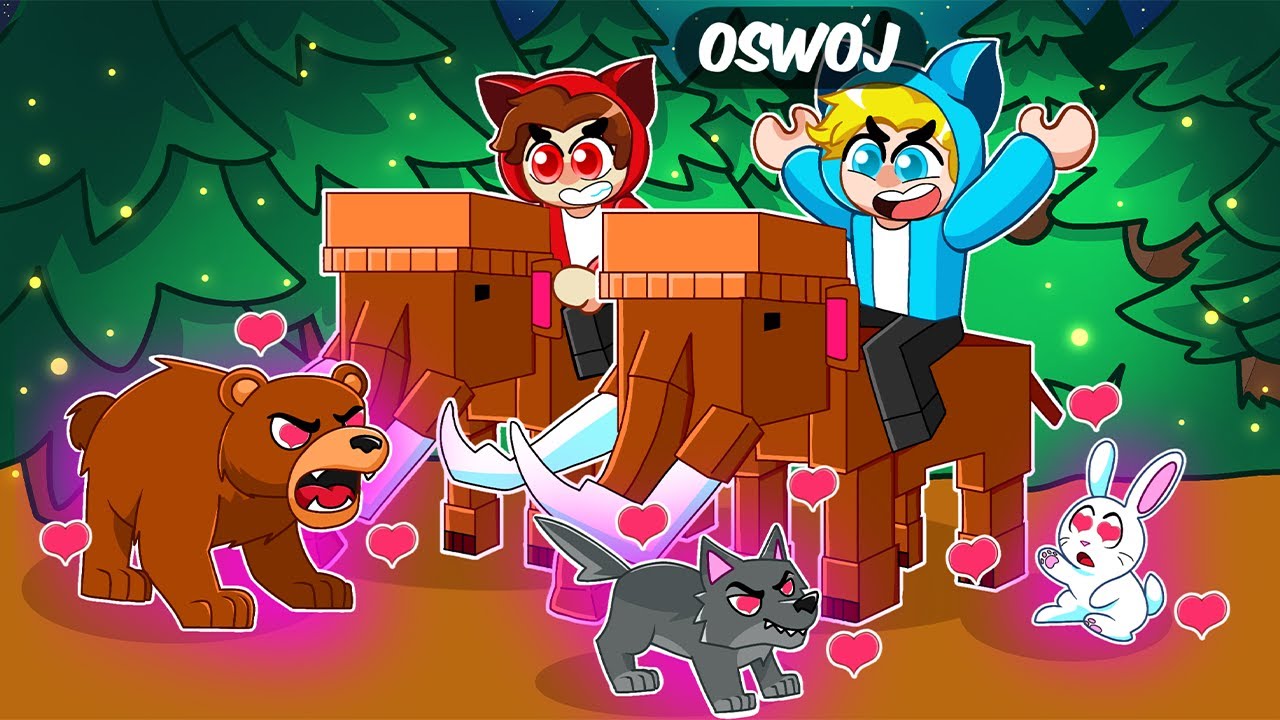 OSWAJAM NAJSILNIEJSZE ZWIERZĘ W PRZETRWAJ 99 NOCY w LESIE w ROBLOX!