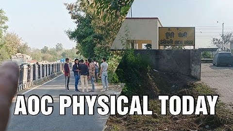 AOC  physical Today Live | Army AOC 2023 physical❘ Aoc fireman physical |aoc physical Running race