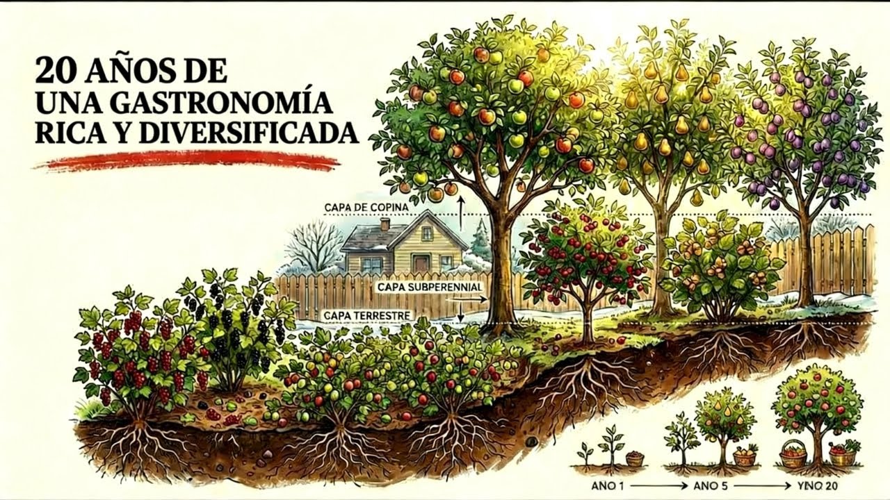 Crea un bosque comestible en tu jardín: 7 plantas que te alimentarán durante 20 años