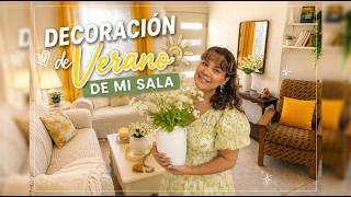 ¡Mi Sala NO Parece la Misma! 😱 Decoración de Verano Cozy y Económica ☀️🌼JAMARELI
