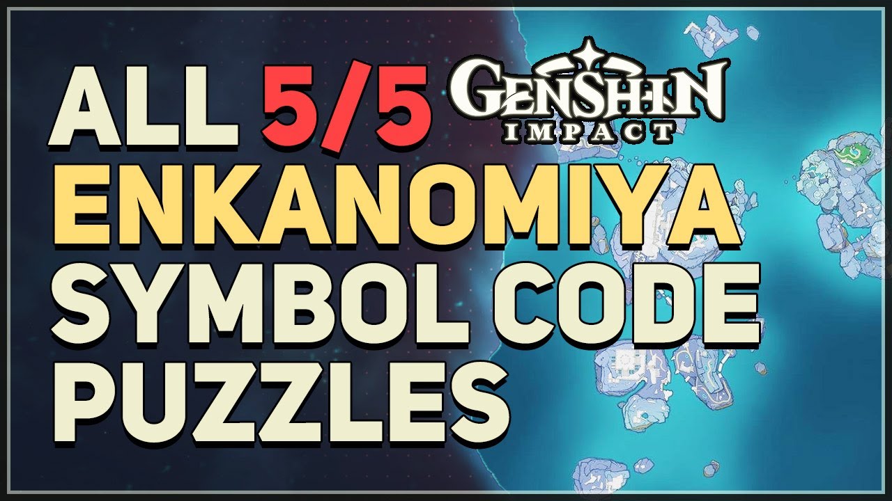 All Enkanomiya Symbol Code Puzzles Genshin Impact YouTube