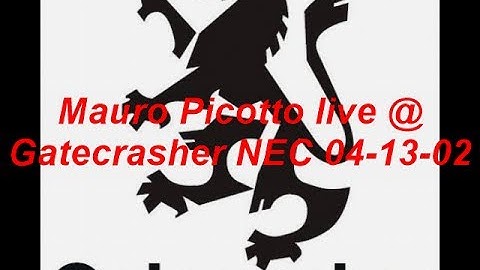 Mauro Picotto live @ Gatecrasher NEC 04 13 02.trance techno rave dance