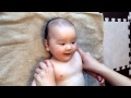 ベビーマッサージ~ママと見つめ合って笑う赤ちゃん♪
