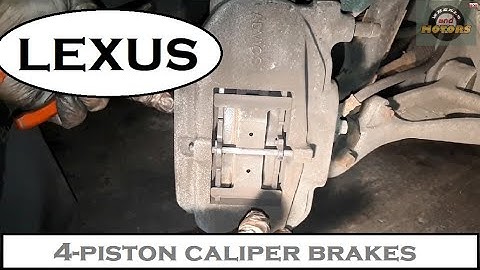 Replace PADS and DISCS on 4-piston FRONT BRAKES, Lexus GS (2012)