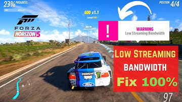 Forza Horizon 5 low Streaming Bandwidth | 100% FIX | Forza horizon 5 graphics settings