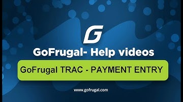 Payment Entries | GoFrugal DE 6 Accounts- How to make payment entries | English