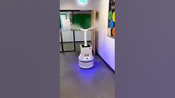 Spray Robot 180C disinfects the School in UK | Boocax Robotics
