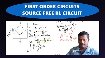 SOURCE FREE RL CIRCUIT - FIRST ORDER CIRCUIT