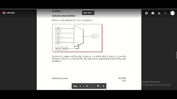 DLD Lab 06 Mux and Demux implementation on Verilog HDL using different methods