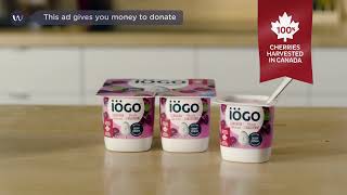 Canadian Harvest iÖGO yogurt – Donate – with cherries 100% harvested right here screenshot 2