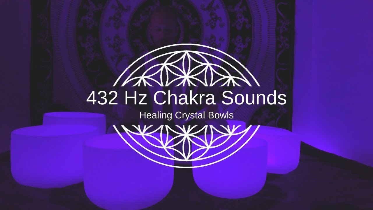 432 Hz Crystal Singing Bowls Sound Bath Healing Vibrations Energy 4K ...