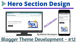 Create Hero section - Blogger theme development tutorial 12. [With Explanation], blogger hero image