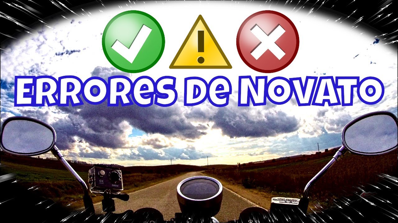 15 errores de novato en moto. Y consejos
