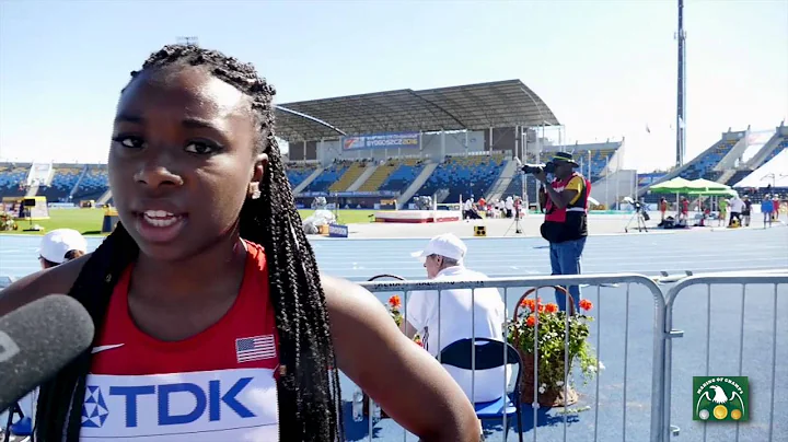 Alexis DUNCAN (USA) wins 100mH Heats WORLD U20 CHA...