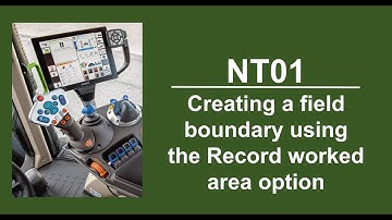 NT01 Recording a field boundary off worked area