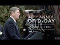 Normandy Speech: President Reagan's Address Commemorating 40th Anniversary of Normandy/D-Day  6/6/84