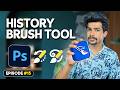 History Brush Tool | Art History Brush Tool | Photoshop Episode #15 | Hindi/Haryanvi