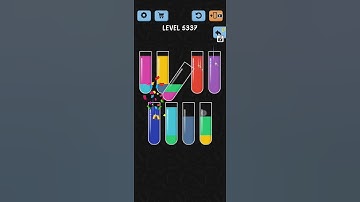 Water Color Sort Level 5337 Gameplay Solution WalkThrough