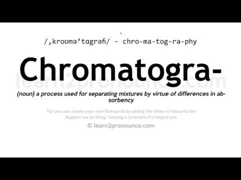 Произношение хроматография | Определение Chromatography