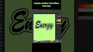 How to Create a Double Outline Text Effect in Inkscape