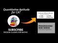 Quantitative Aptitude for CAT | Problem 1 | Progression and Series |Arithmetic Progression | Reckon