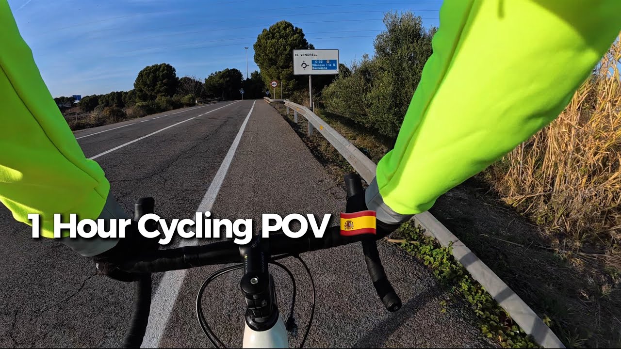 1 Hour Relaxing Cycling POV in Tarragona, Spain 🇪🇸| No Talking