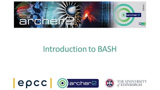 ARCHER2 Introduction to BASH