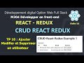 React js darija v14  crud react redux  ajouter  modifier et supprimer un utilisateur