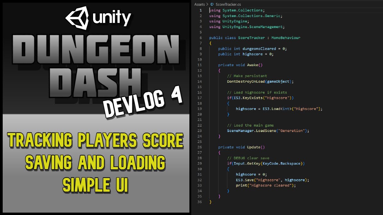 Making A Unity Game :: Dungeon Dash :: Devlog 4 - YouTube
