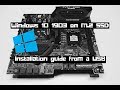How to install Windows 10 on M.2 SSD from a USB stick