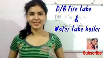 Difference between Fire tube & Water tube boiler  |Explanation Video Lecture | By Yuvika Singh