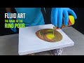 The Magic of Unexpected: A Yellow Ring Pour Journey | Fluid Art