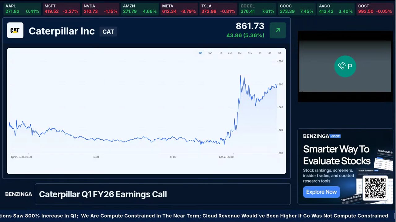 Caterpillar Q1 FY26 Earnings Call | $CAT | 🔴 WATCH LIVE