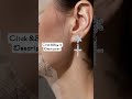 Cross Ear Tragus Crystal Piercing Stud Barbell Helix Daith Cartilage Rook Conch Earring Jewelry